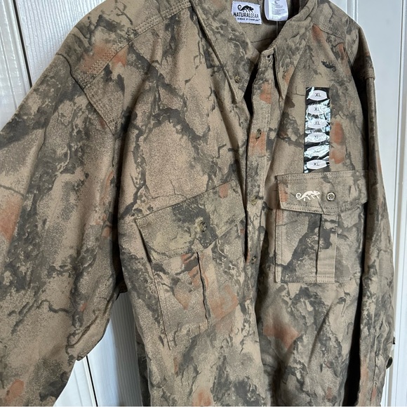 NWT Natural Gear Outdoorsman Button Up Flannel Shacket XL - Hunting Fishing Camo - Picture 3 of 8
